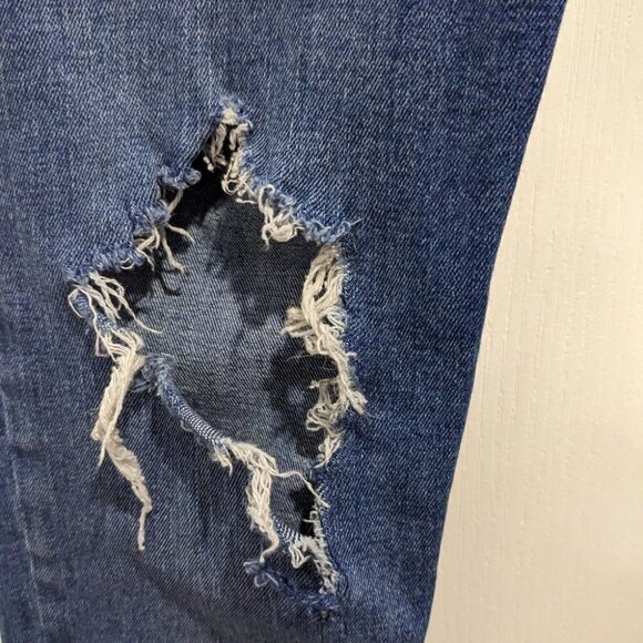 FREE People (We The Free) | Shark Bite Distressed Skinny Jeans - Picture 7 of 10